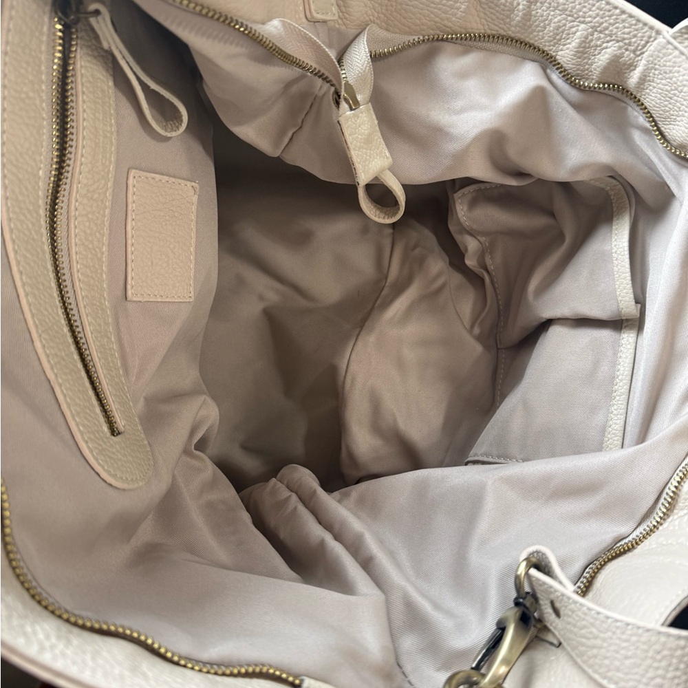 Cream Skull Embossed Handbag - Picture 3 of 4
